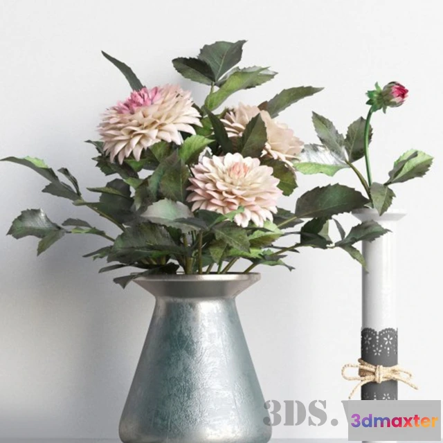 1607626 - decoration - Vase with flowers 3D Max