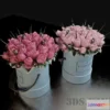 1607682 - decoration - Roses in boxes Florentin 3D Max