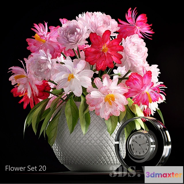 1607714 - decoration - Flower set 3D Max