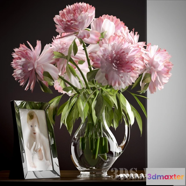 1607718 - decoration - Peonies flowers 3D Max