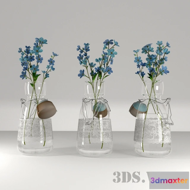 1608020 - decoration - Forget-me-not flowers 3D Max