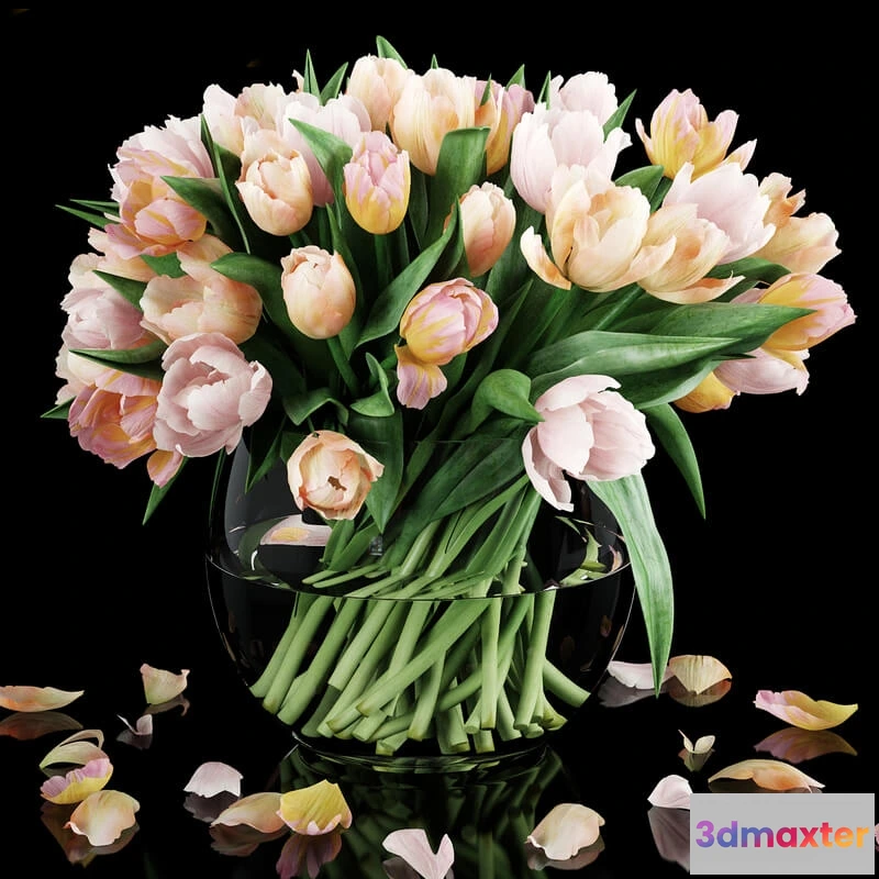 1608302 - decoration - Tulips 16 colors 3D Max