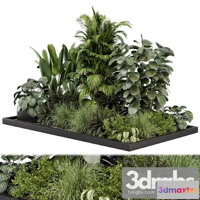 1011222 - Outdoor Garden Set Bush And Tree Garden Set 1030