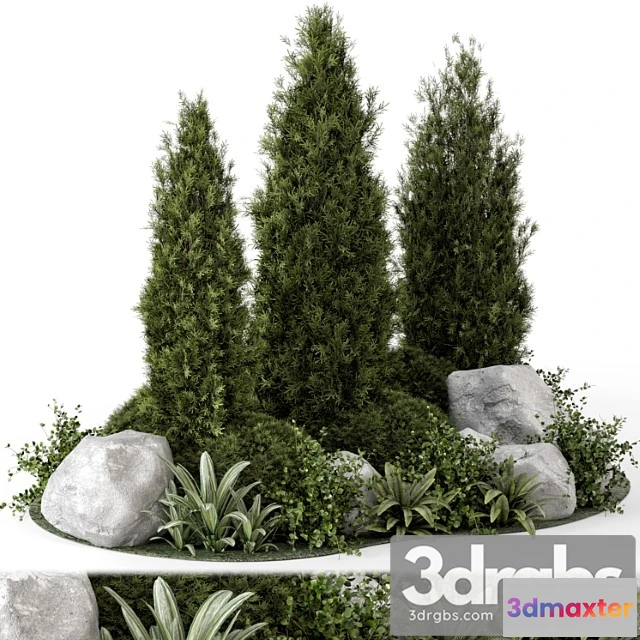 1011228 - Outdoor Garden Set Bush And Tree Garden Set 846
