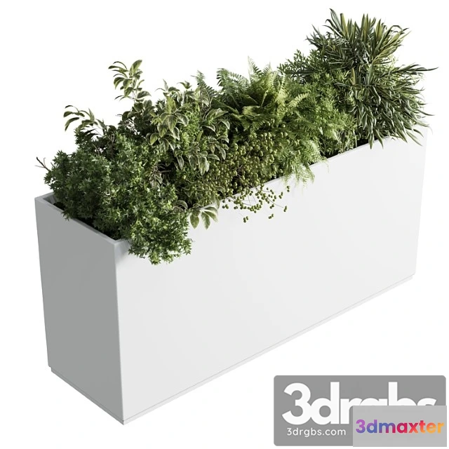 1011380 - Plastic Box Plants On Stand Set Indoor Plant 389
