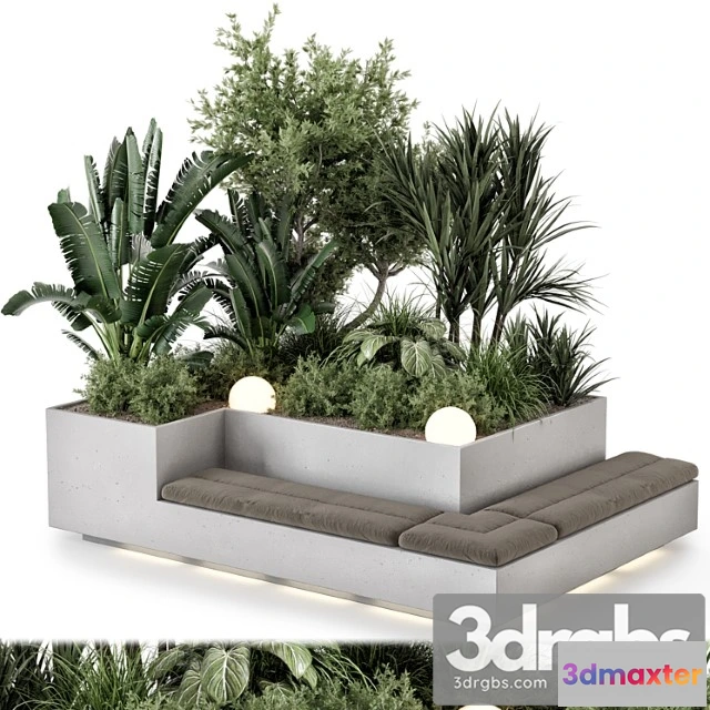 1063146 - Backyard and landscape set bush and tree - set 1180
