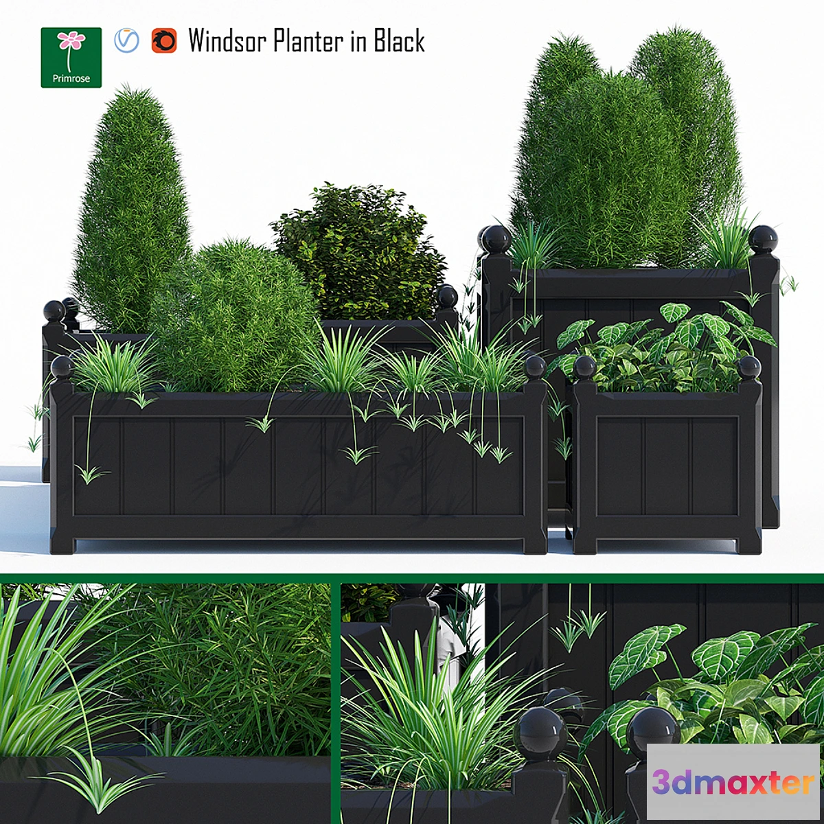 1300588 - Windsor planter 3D Max