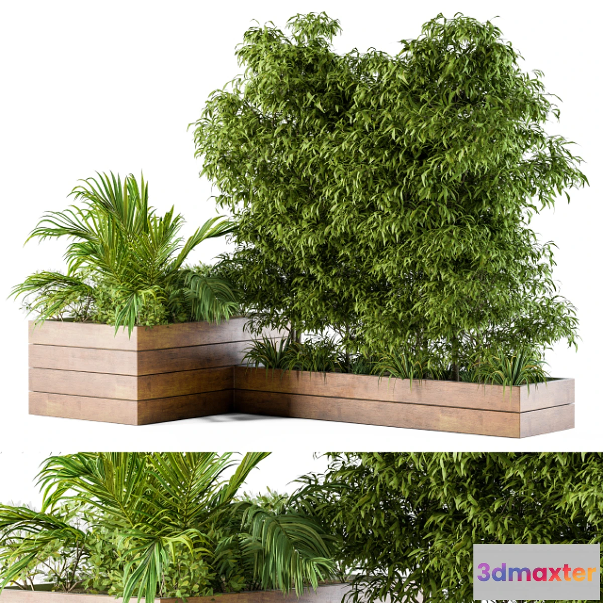 1302050 - Outdoor Plants L Type Box 3D Max