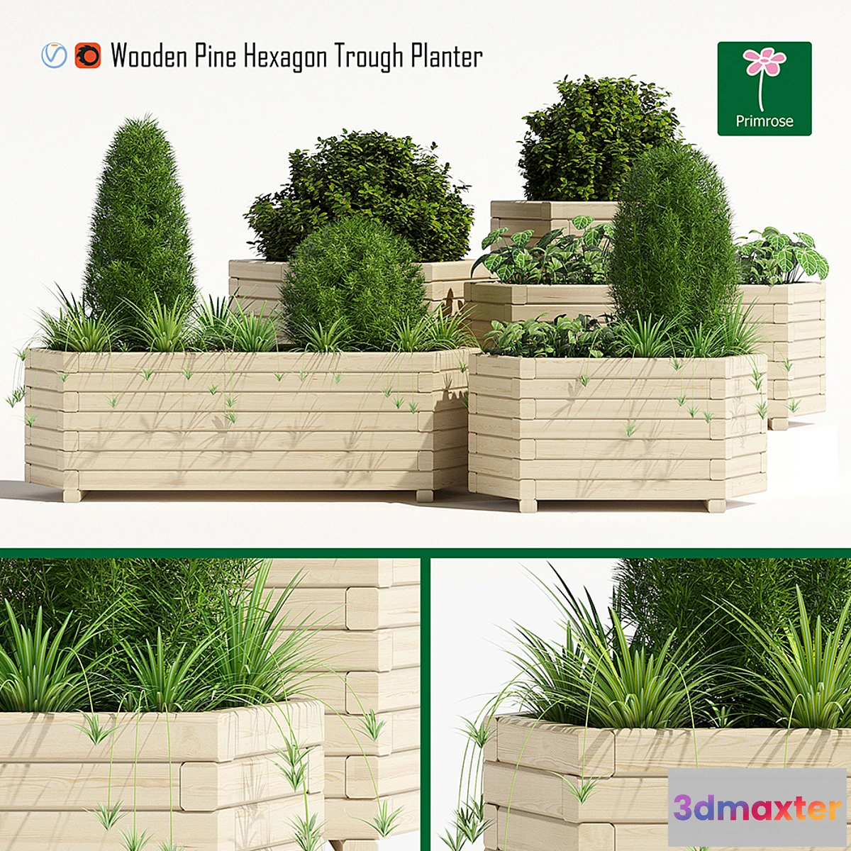 1310537 - Trough planter 3D Max