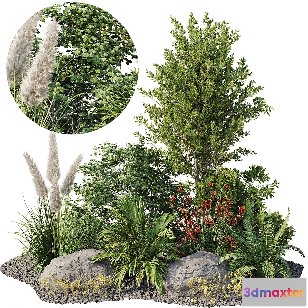 1324298 - Garden plant set 08 3D Max
