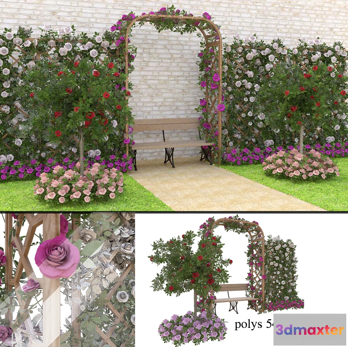 1470860 - Rose garden 3D Max