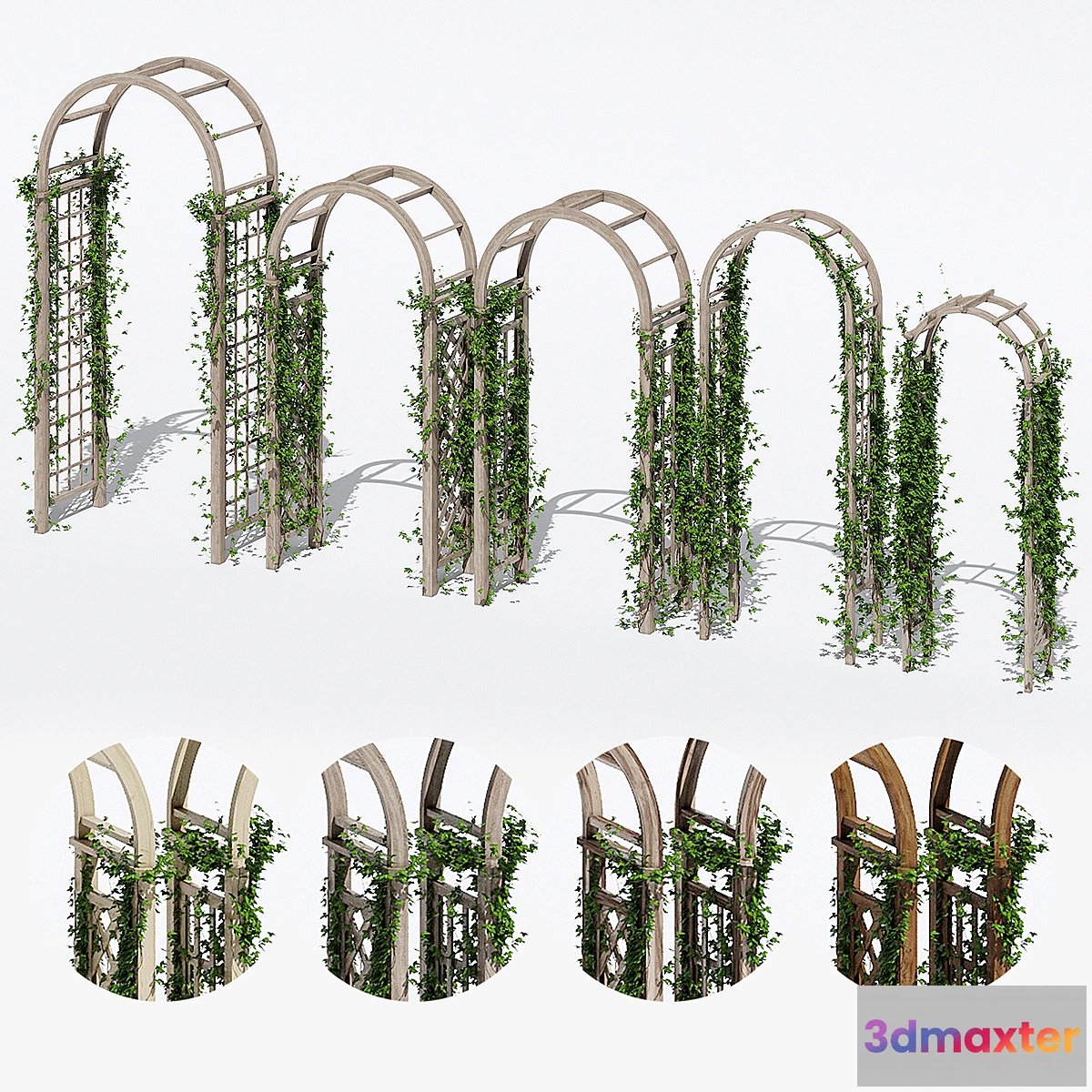 1475984 - Garden arches three 3D Max