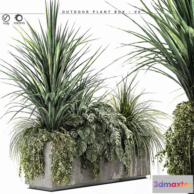 1544225 - Outdoor Plant BOX-V6 3D Max