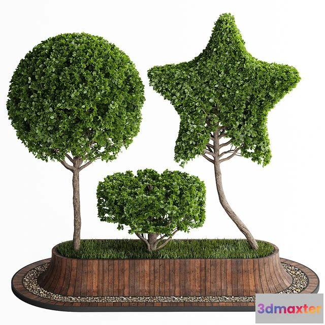 1552721 - Topiary Trees 001 3D Max