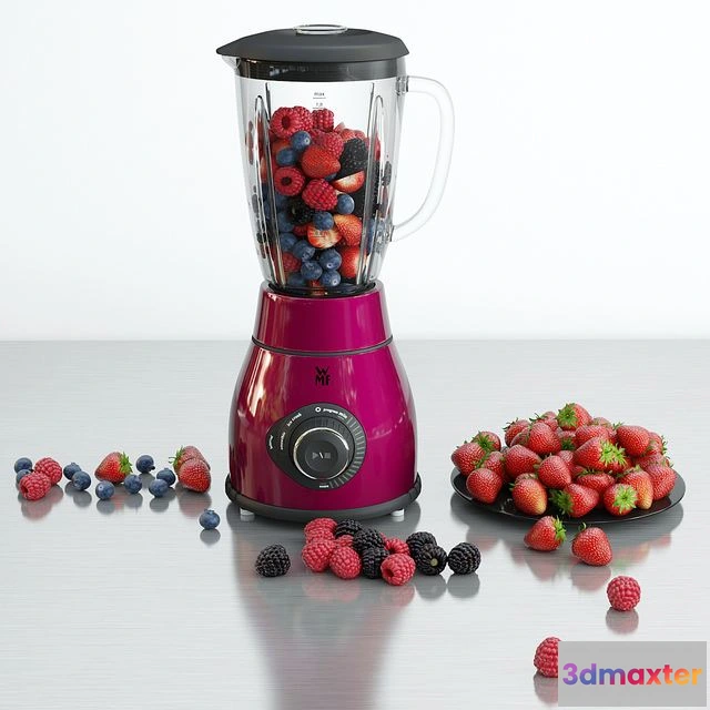 1563131 - Blender and strawberry 3D Max