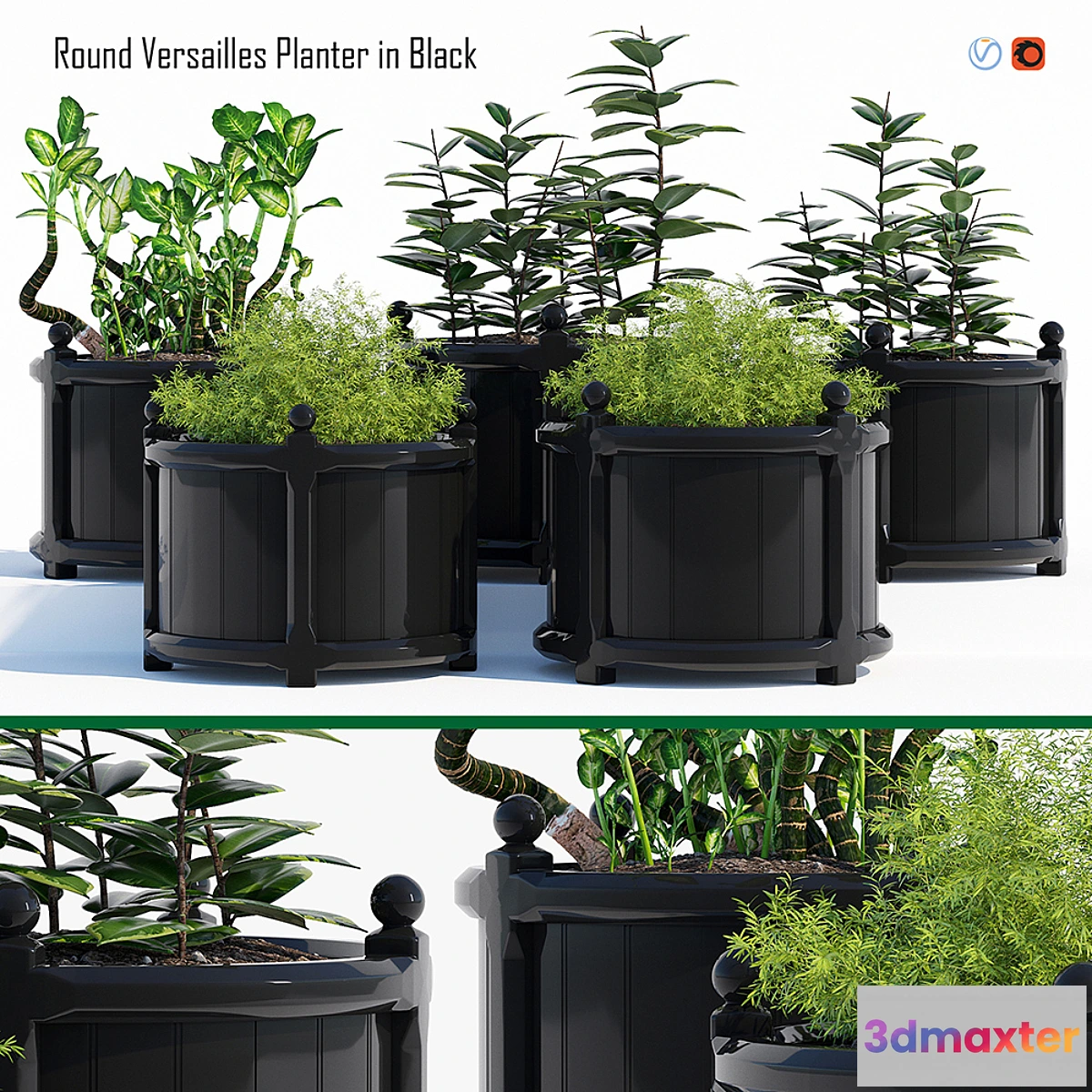 581584 - Round versailles planter 2