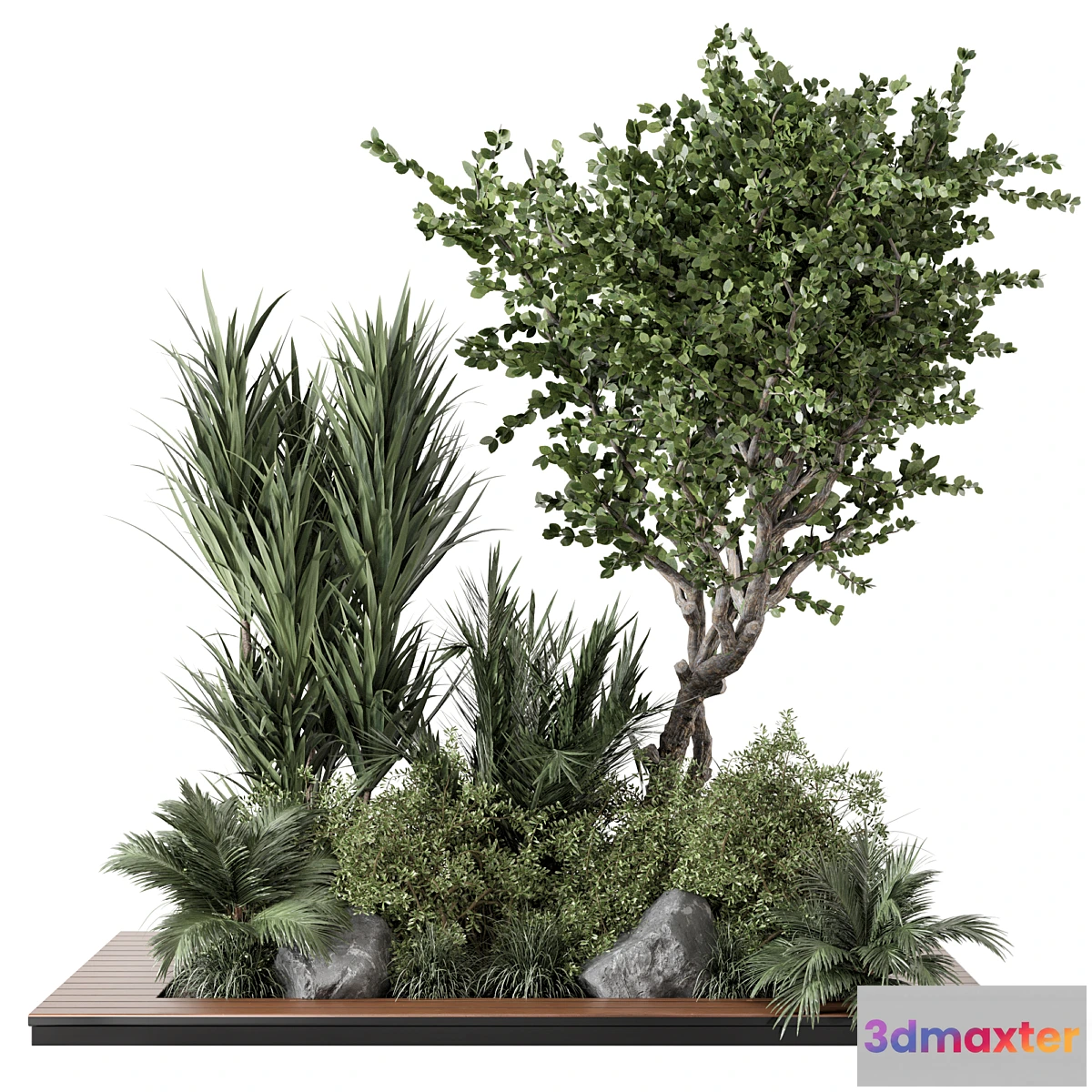 675927 - Outdoor Garden set bush and Tree - Garden Set 499