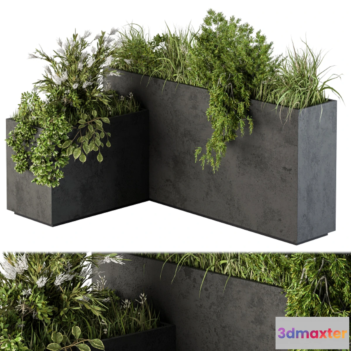 749511 - Outdoor Plant Set 248 - Plant L Type Box