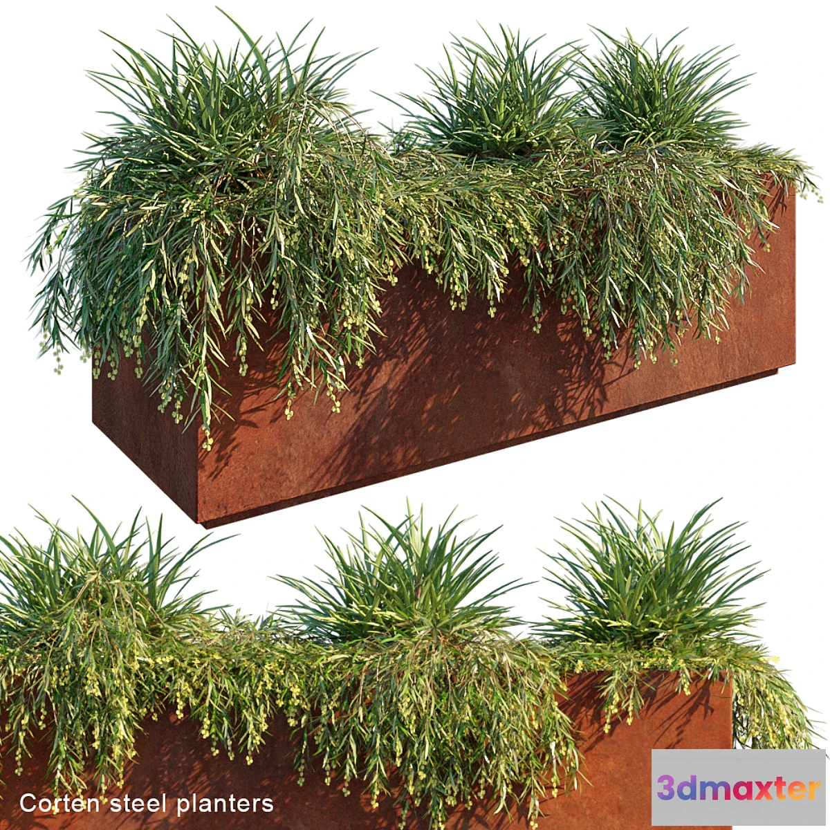 819362 - Corten Steel Planters - No.3