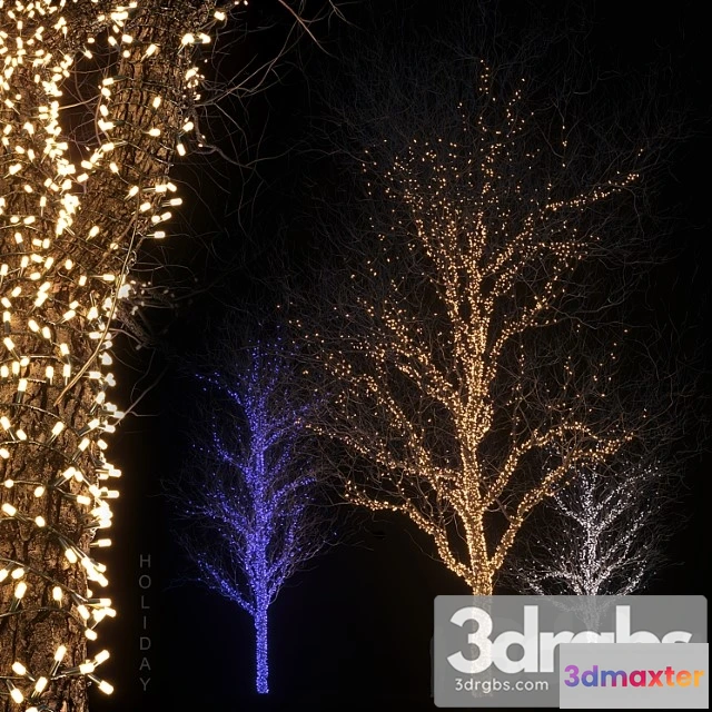 1064376 - Holiday glowing trees