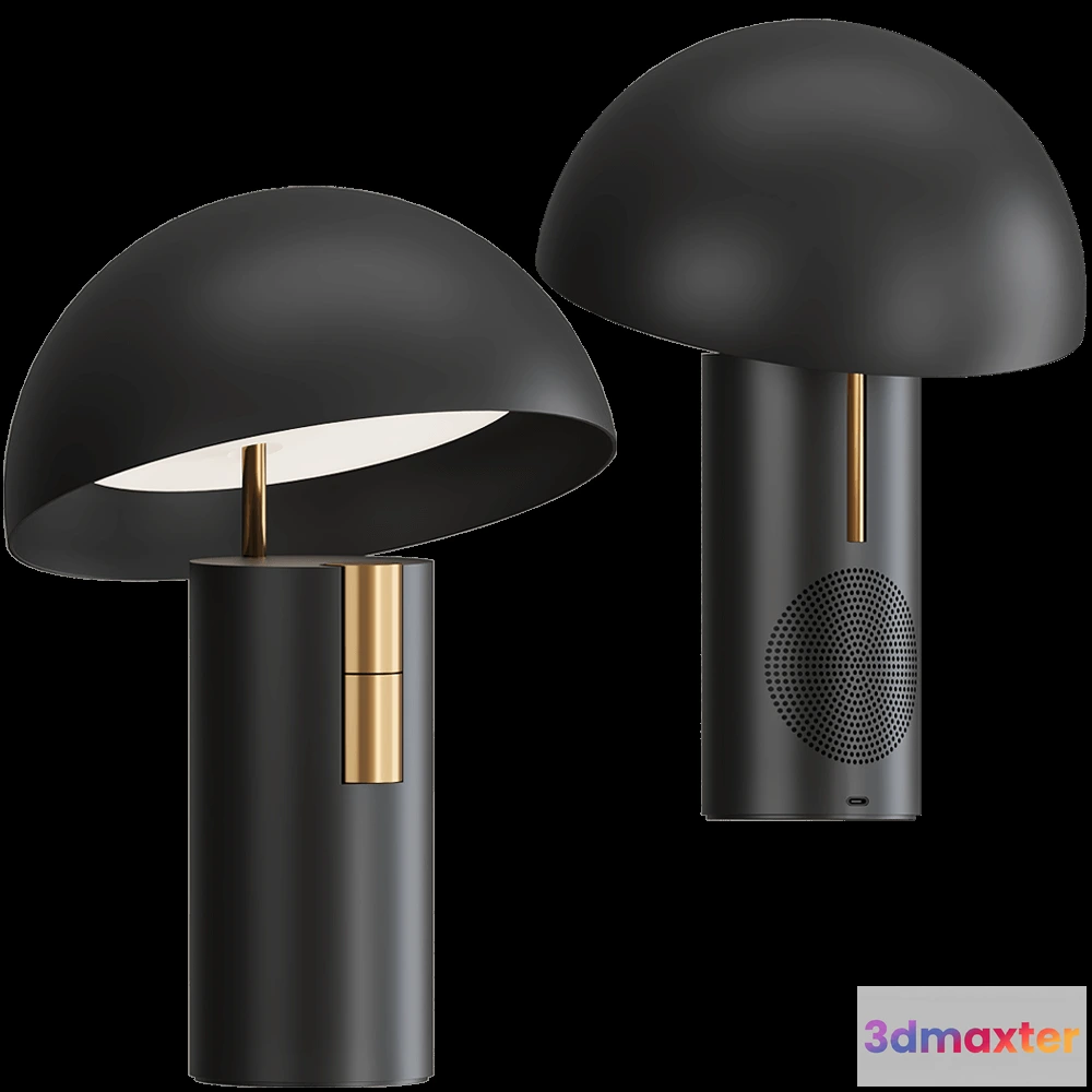 1667456 - Jaune Fabrique - Table lampSpeaker Alto Musical Edition 3D Max