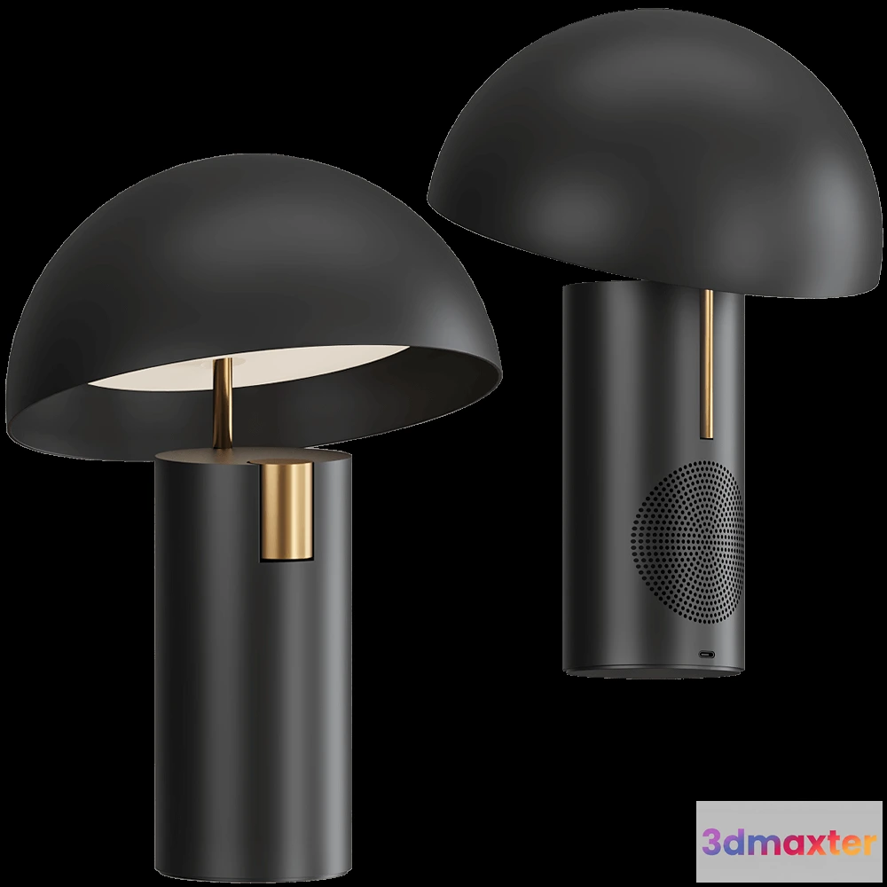 1667460 - Jaune Fabrique - Table lampSpeaker Alto 3D Max