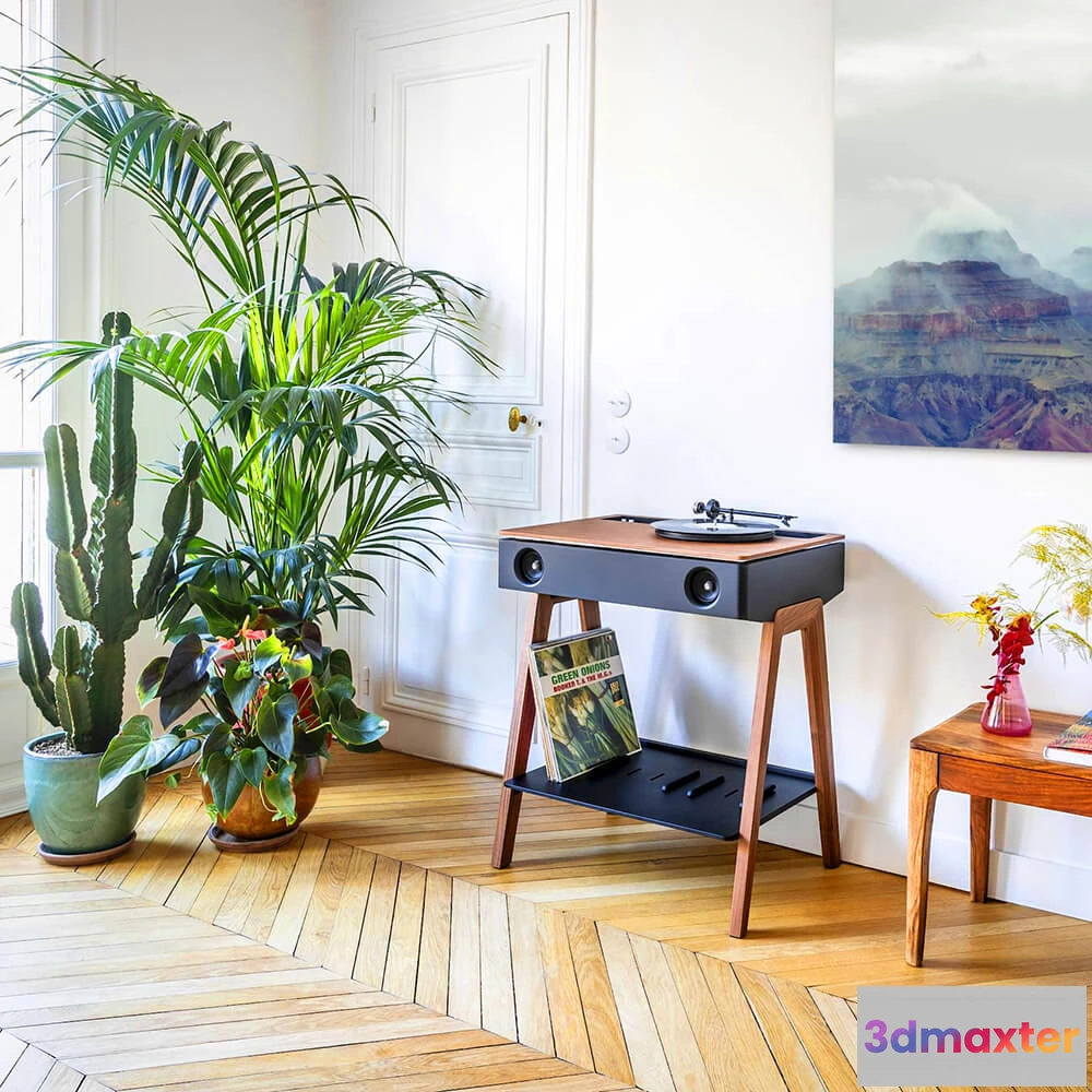 1667482 - La Boite Concept - Speaker LX Turntable WALNUT 3D Max