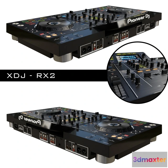1667506 - technology - DJ-system Pioneer  XDJ-RX2 3D Max