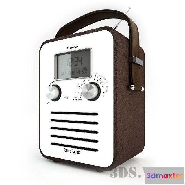 1667588 - technology - Retro Radio 3D Max