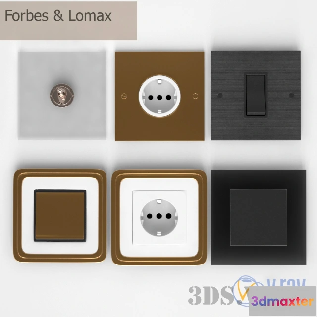 1667742 - technology - Forbes & Lomax and Gira Switch Set 3D Max