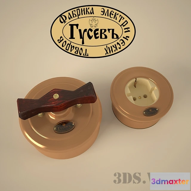 1667766 - technology - Socket and switch of the Gusev factory 3D Max