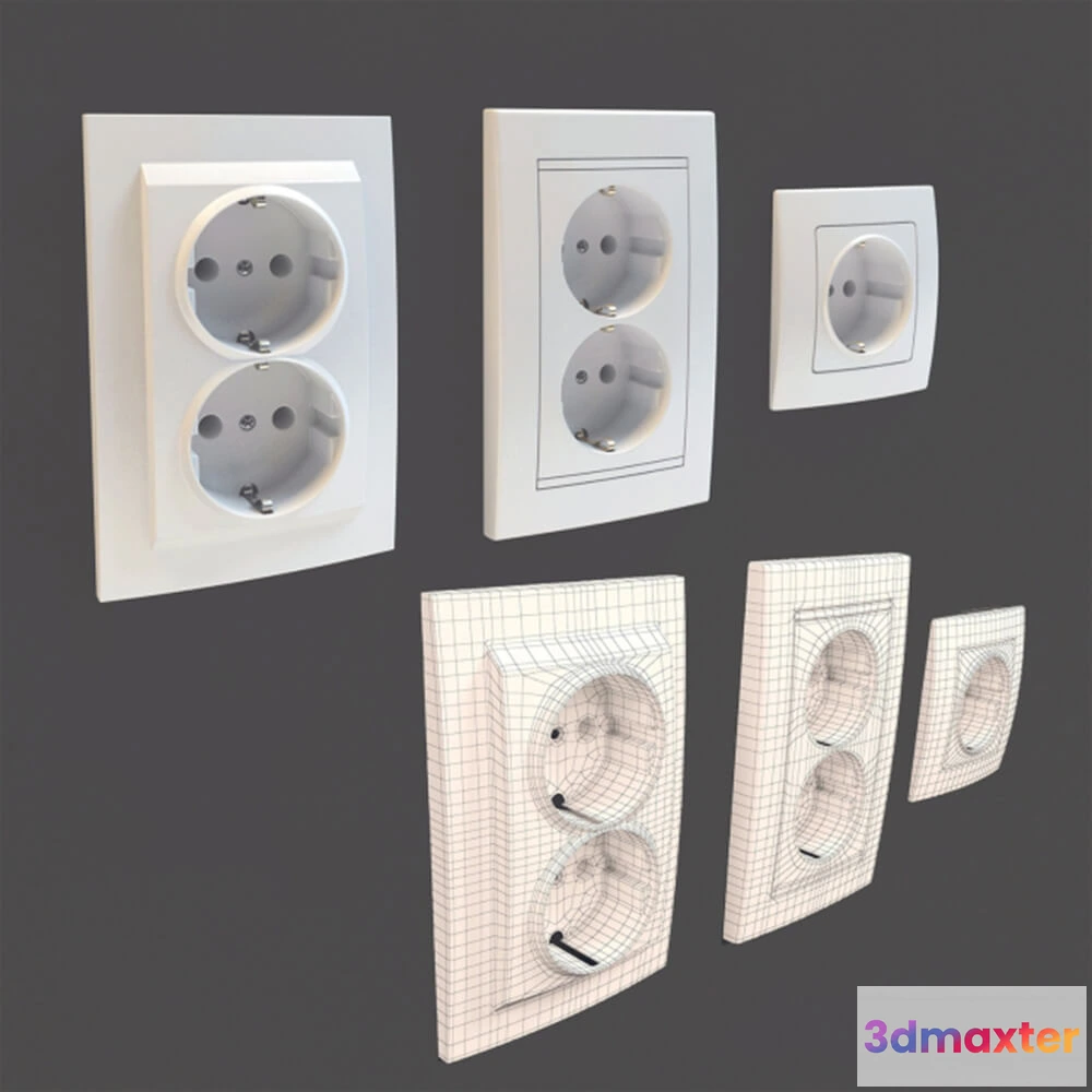 1667784 - technology - 3D Socket Set 3D Max