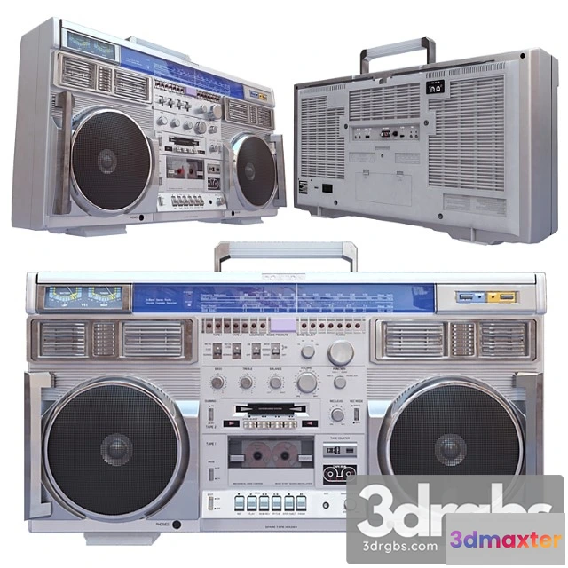 1064896 - 3d retro boombox conion c-100f