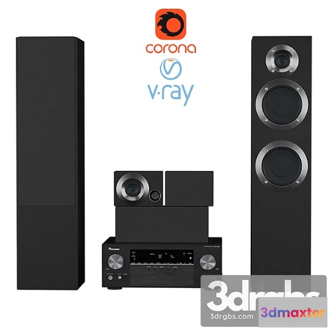 1064900 - Acoustic system pioneer htb-531-21tb