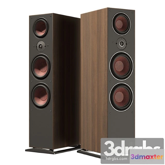 1064962 - Dali oberon 9 dark walnut speakers