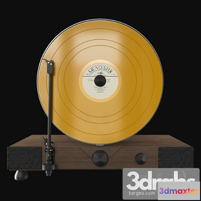 1064978 - Floating record vertical turntable