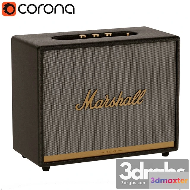 1065016 - Marshall loudspeaker woburn ii black leather