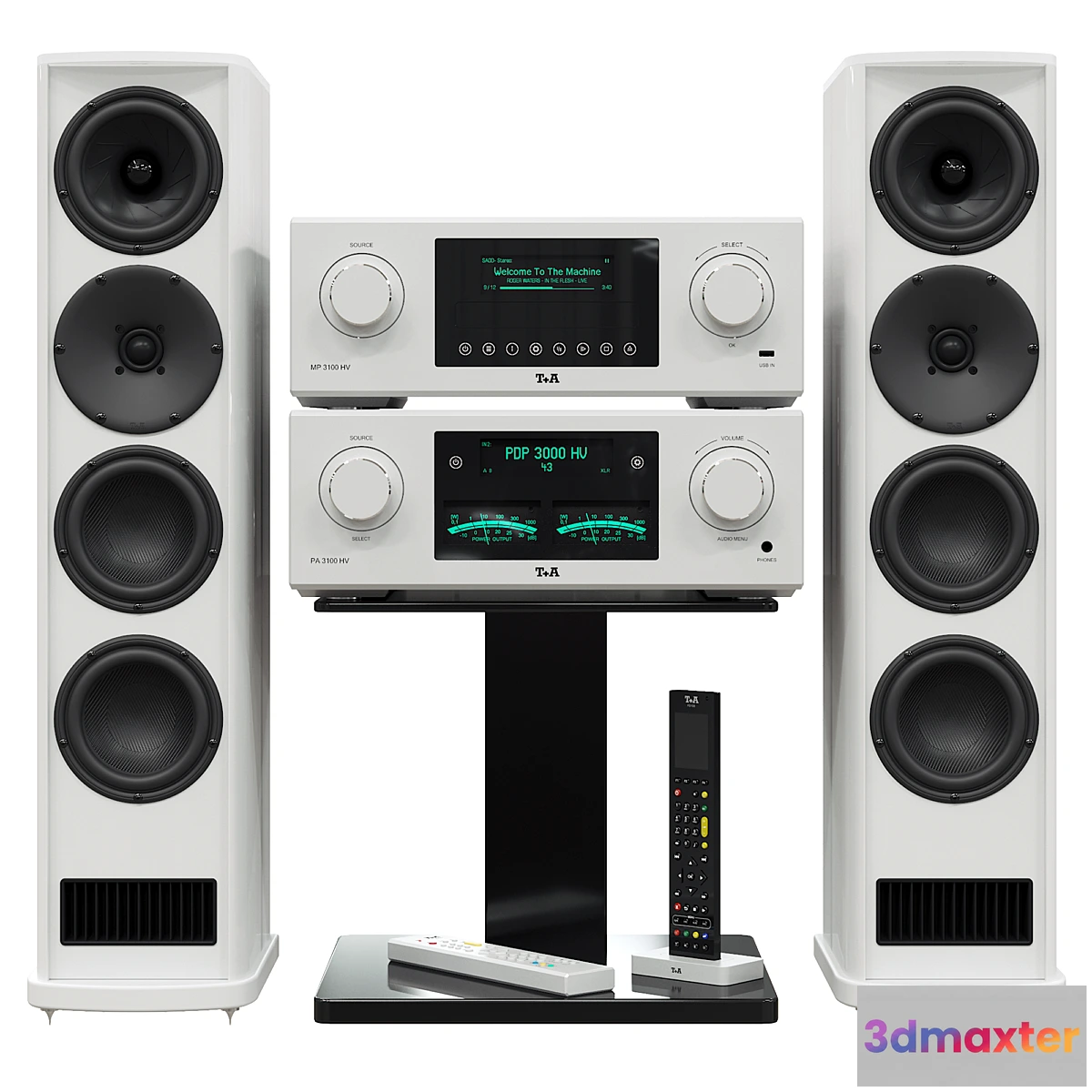 1311990 - Acoustic system T + A. MP 3100 HV PA 3100 HV. 3D Max