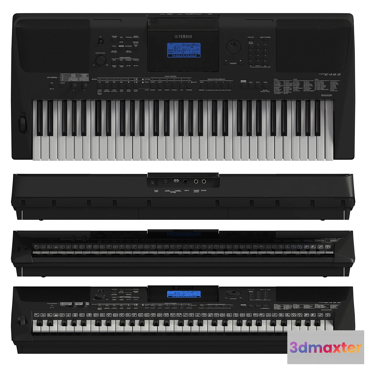 1321360 - YAMAHA PSR-E453 3D Max