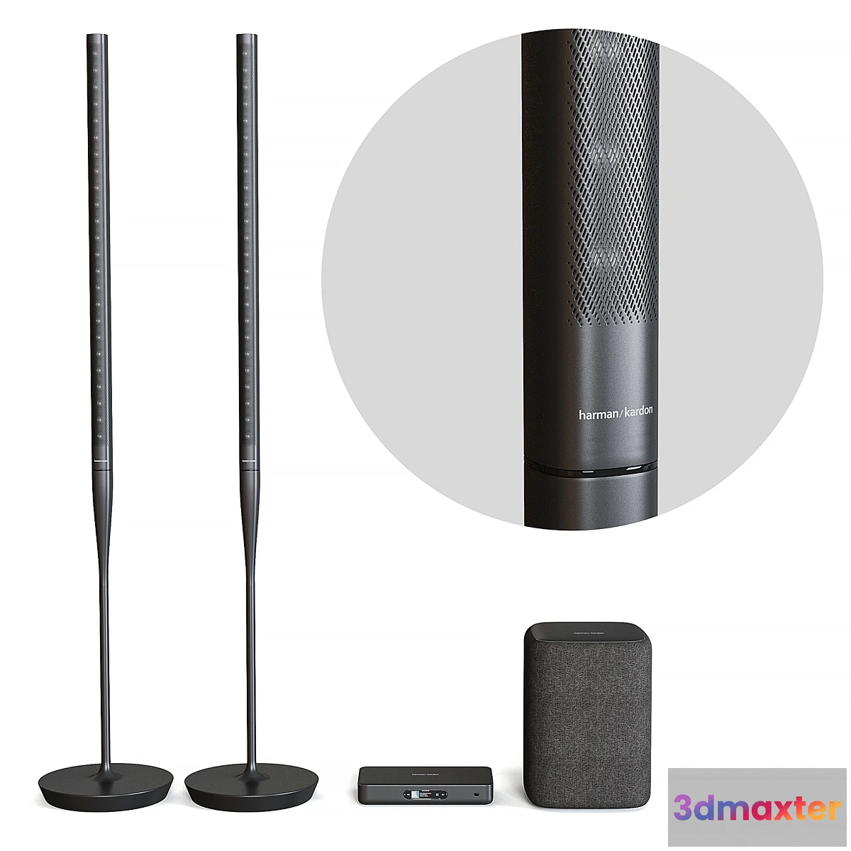 1325573 - Harman Kardon Radiance 2400 speaker system - No.2 3D Max