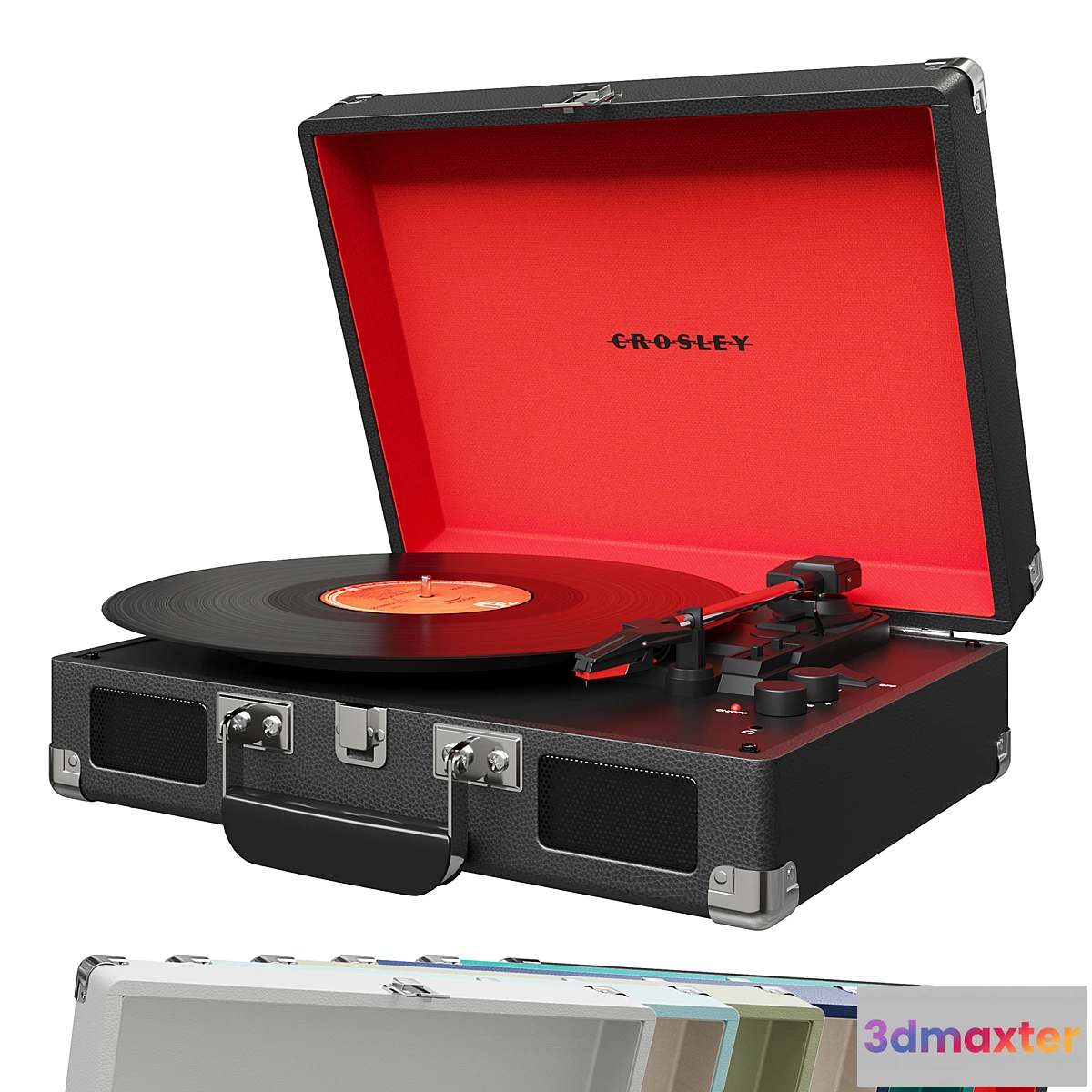 1339409 - Crosley Cruiser Deluxe Portable Vinyl Player 3D Max