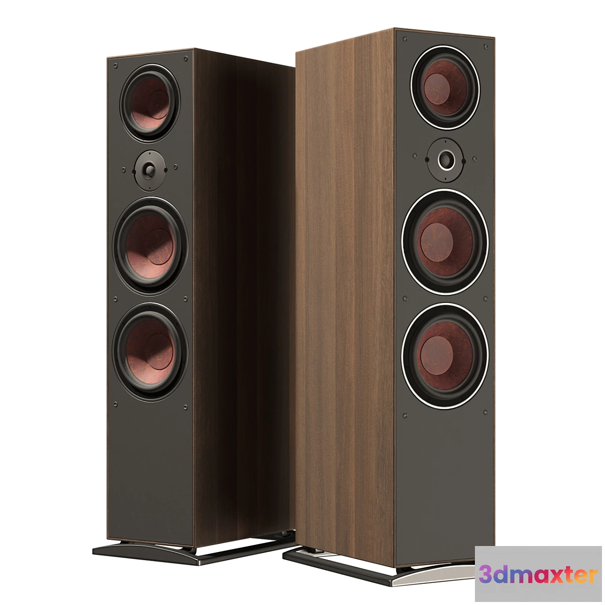 1398068 - Dali Oberon 9 Dark Walnut speakers 3D Max