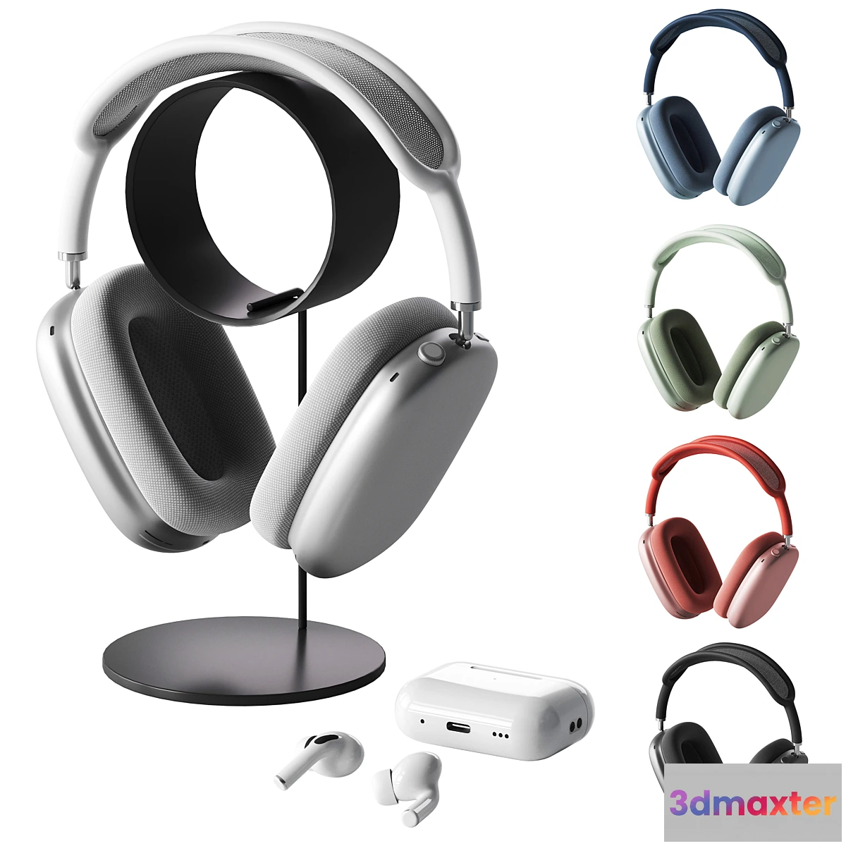 1402110 - Apple AirPods Max Set 3D Max