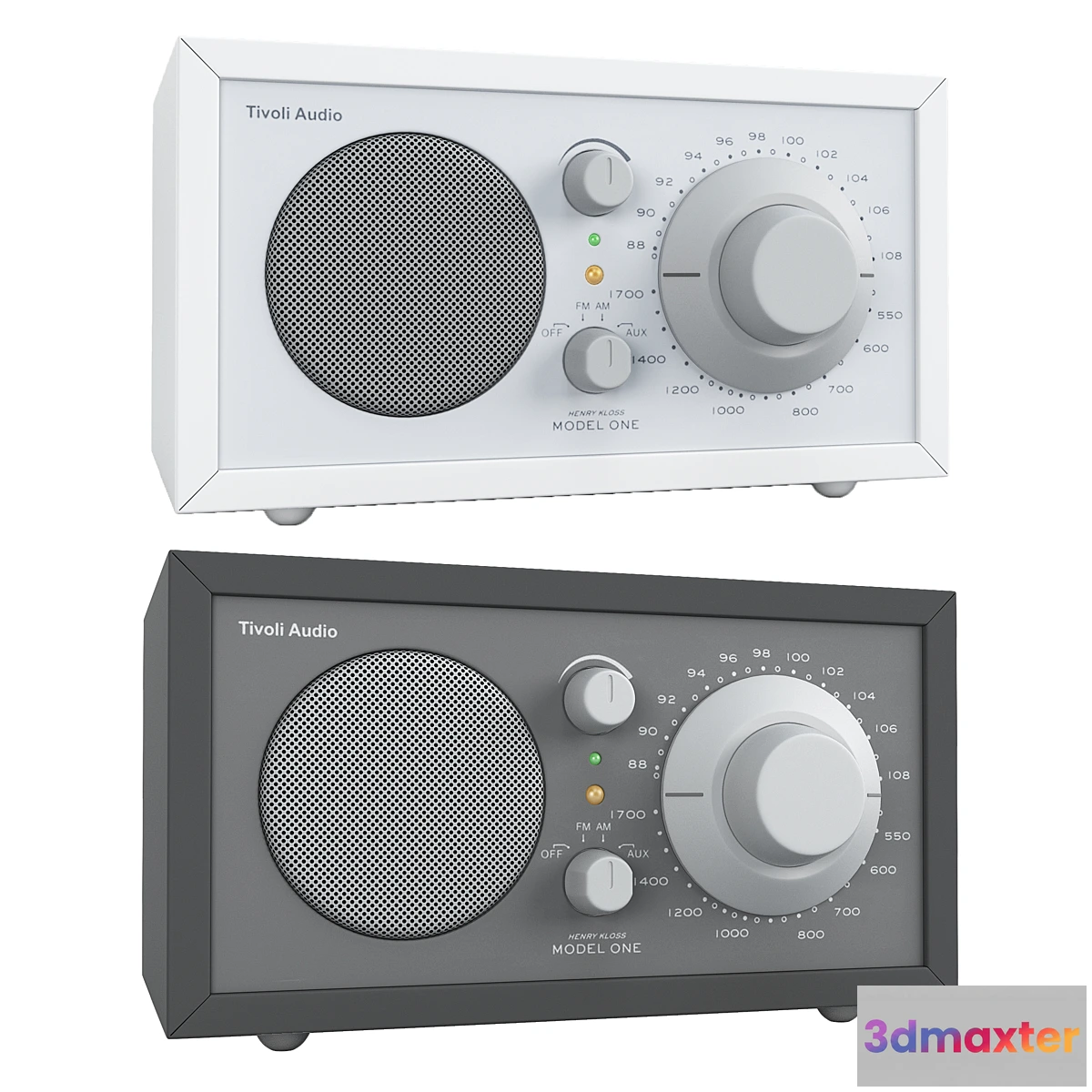 1422542 - Tivoli Audion model ONE grey and white version 3D Max