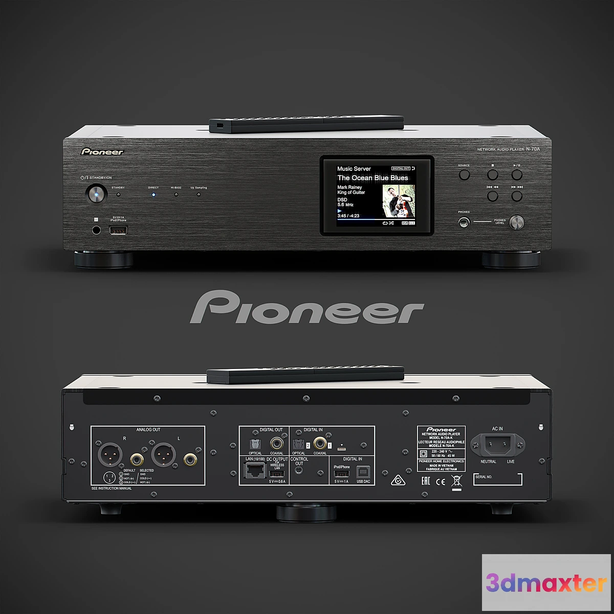 1429746 - Pioneer network audio player N-70A-K 3D Max