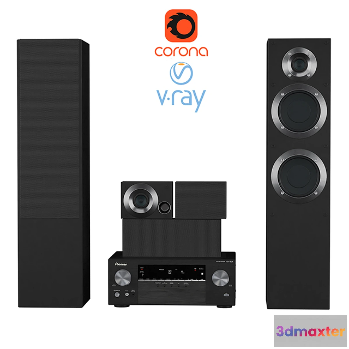 1461392 - Acoustic system Pioneer HTB-531-21TB 3D Max