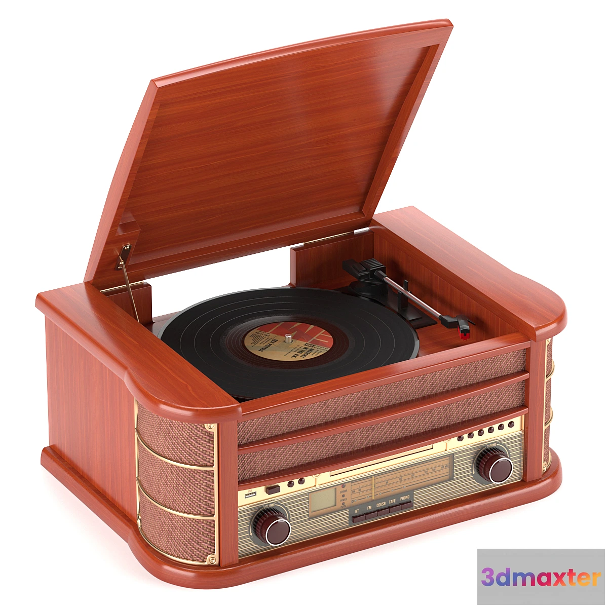 1474932 - Retro phonograph 3D Max