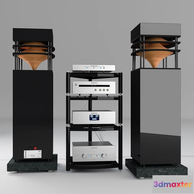 1542163 - A set of audio equipment class Hi-End 3D Max