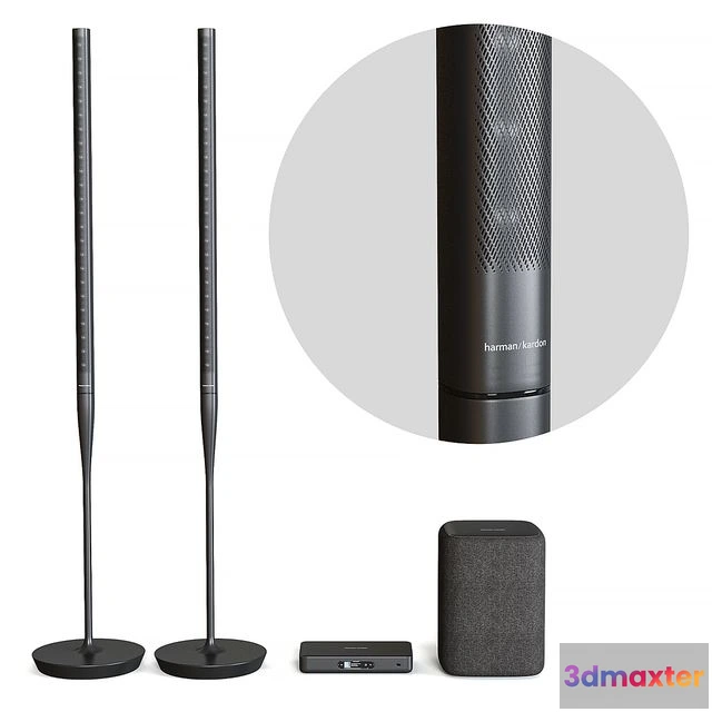 1551535 - Harman Kardon Radiance 2400 speaker system 3D Max