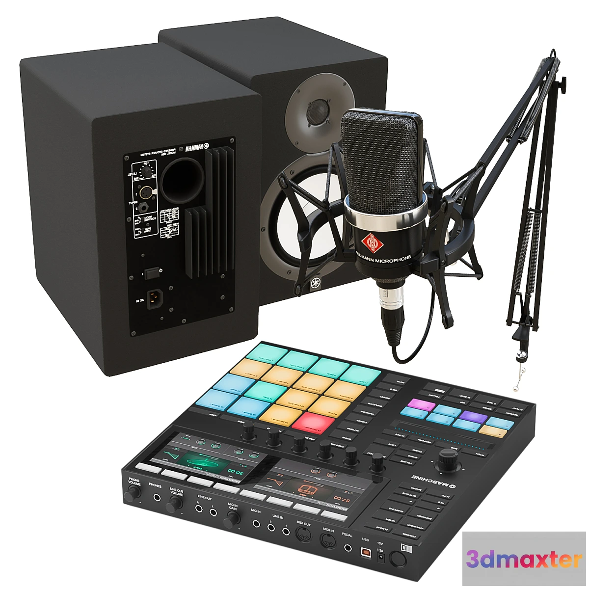 574064 - Set for a sound engineer blogger musician.